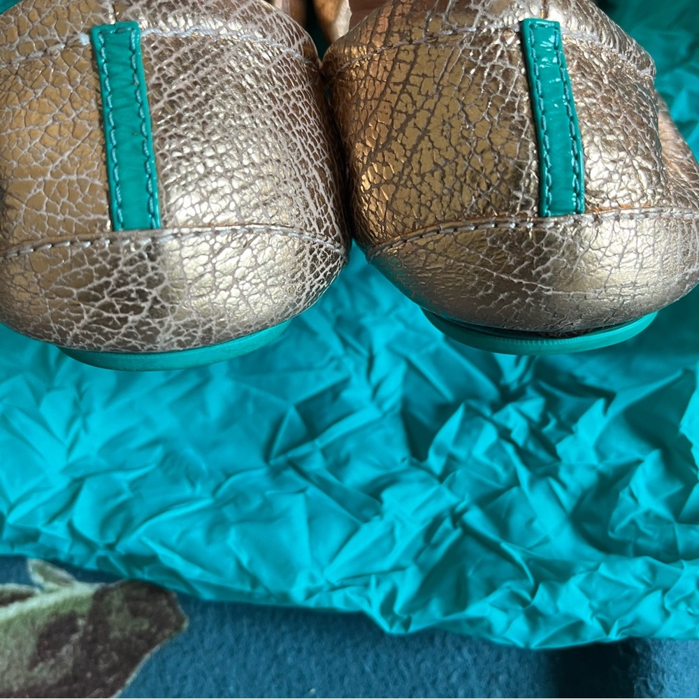 Tieks Rose Gold Glam Ballet Flat Sz 9 - Picture 5 of 7